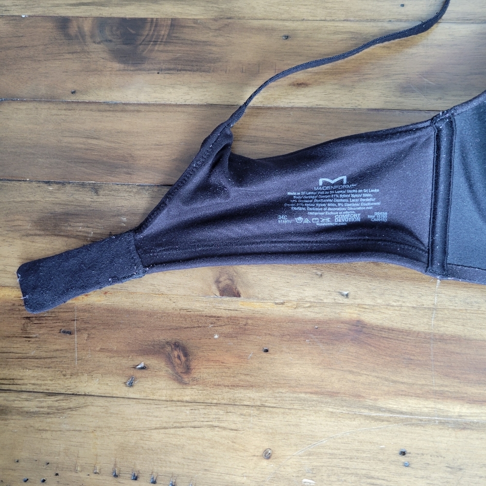 Maidenform 34C BLACK - Comfort Devotion Extra Coverage Shaping Lift Wireless Bra - Picture 7 of 9